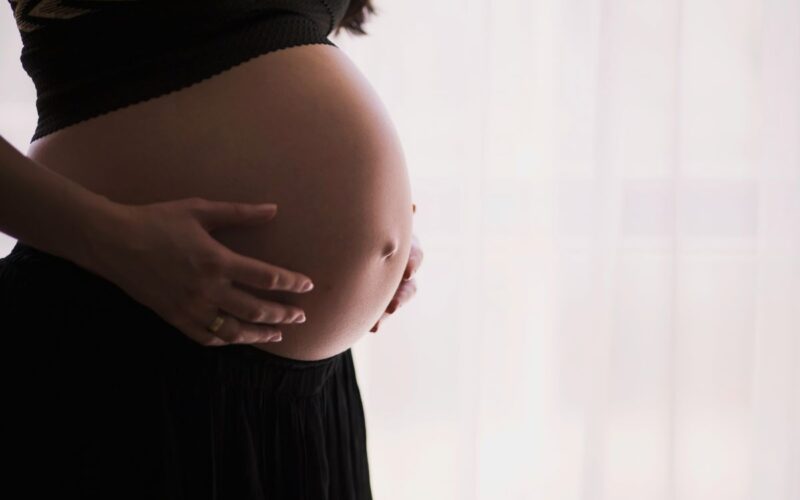 A pregnant belly