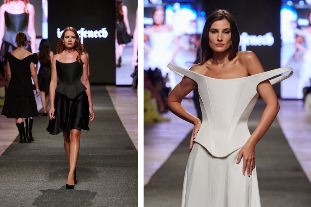 Models wearing Isaac Fenech's's latest collection