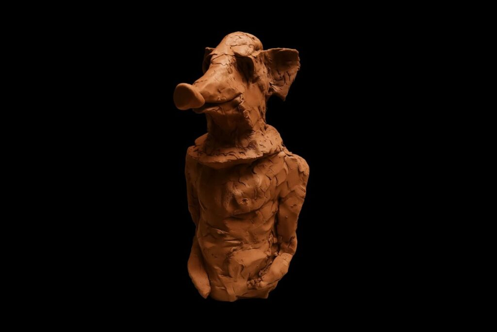 A sculptural work