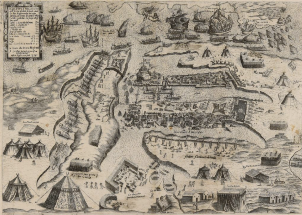 An old map of the Great Siege
