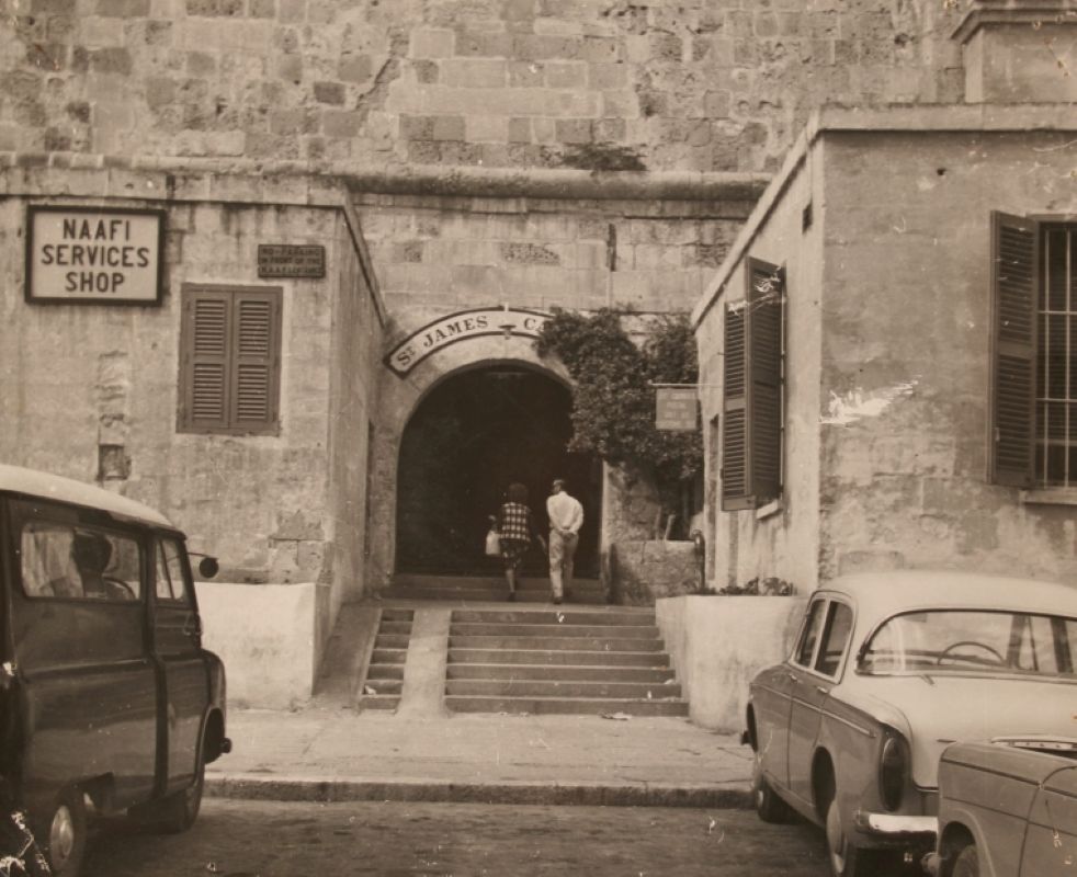 An old photo of the entrance to Spazju Kreattiv