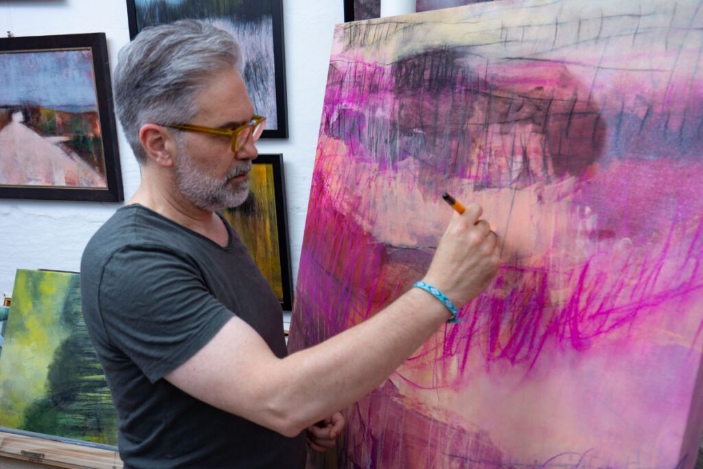 Fabio Borg in his studio