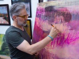 Fabio Borg in his studio