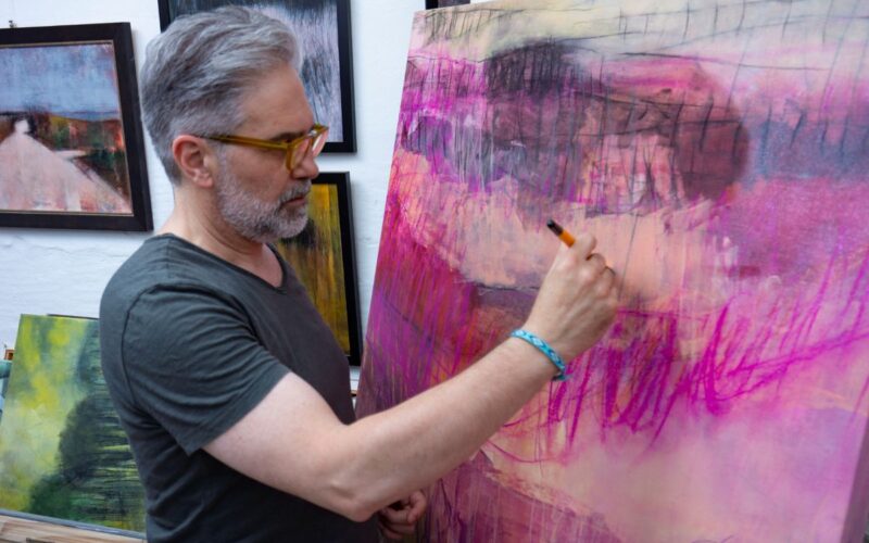 Fabio Borg in his studio
