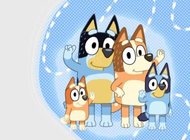 Dad (Bandit), Mum (Chilli), Bluey and Bingo.