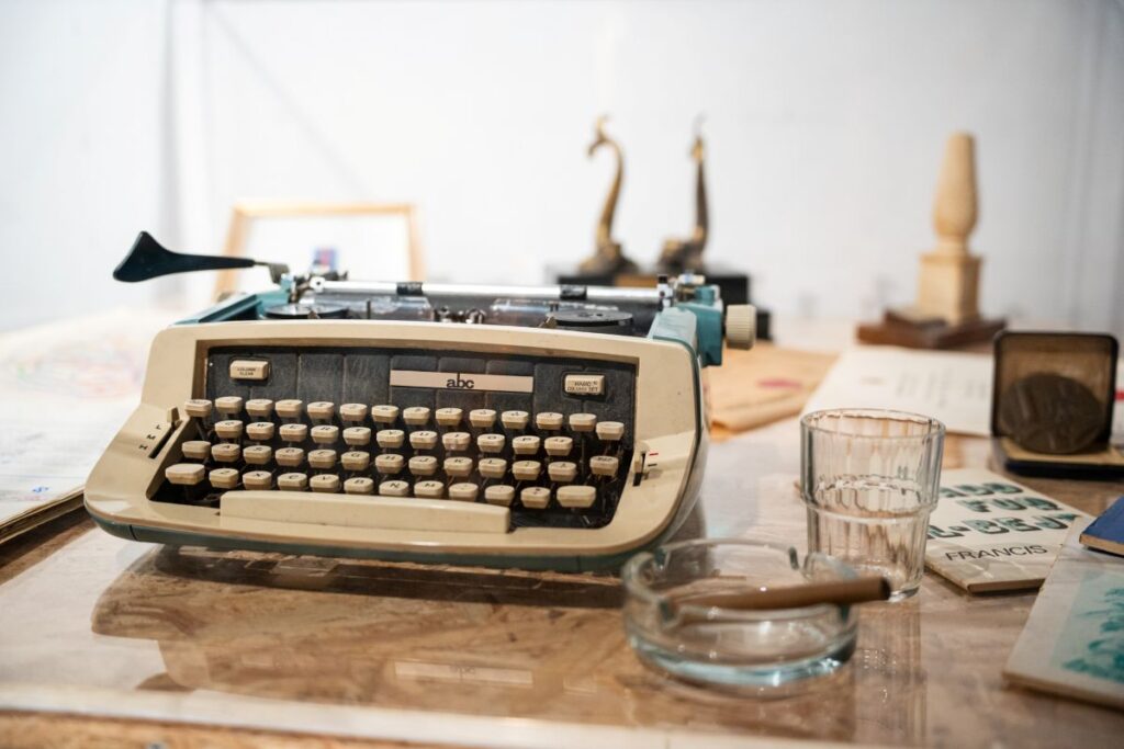 Francis Ebejer's typewriter