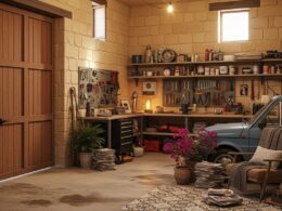 An artist's impression of a Maltese garage as a sanctuary