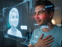 A man falling in love with is chatbot