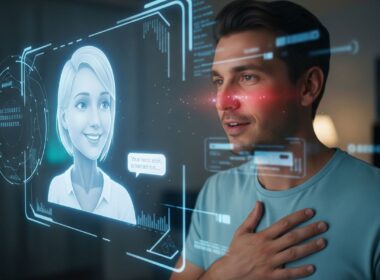 A man falling in love with is chatbot