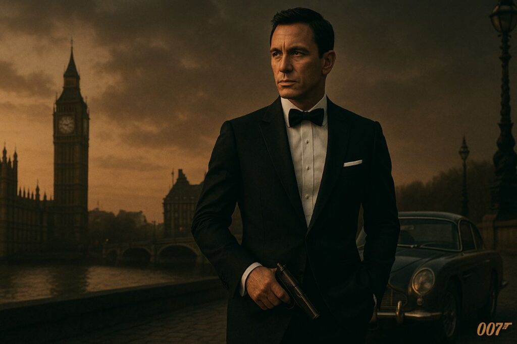 an artist's impression of Jame Bond