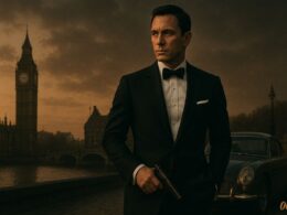 an artist's impression of Jame Bond