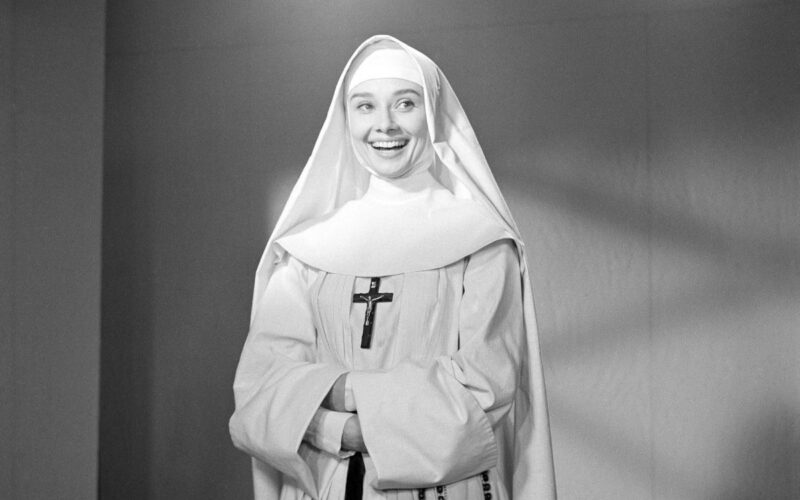 Audrey Hepburn shooting The Nun’s Story, 1958