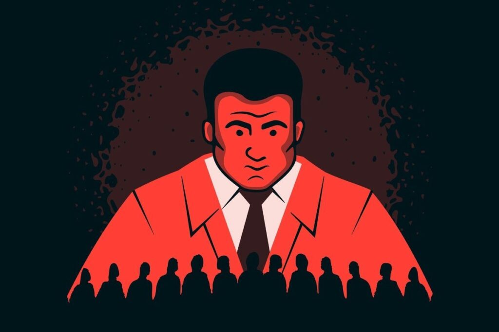 In illustration of an autocrat