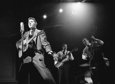 Elvis performing