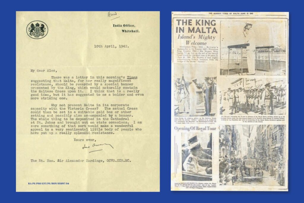 an old ltetter and a cutting from an old newspaper
