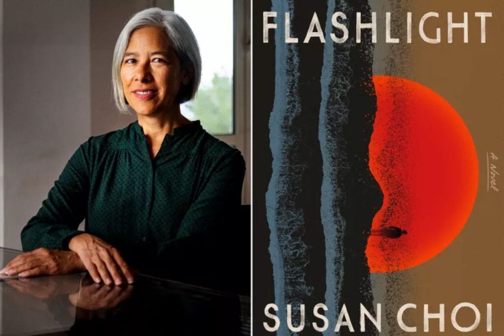 Susan Choi and the cover of Flashlight