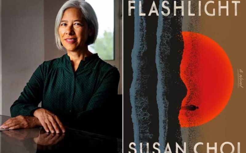 Susan Choi and the cover of Flashlight