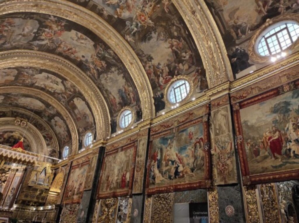 Flemish Tapestries displayed after extensive restoration in St John’s Co-Cathedral 2023. Photo: Justin Fenech