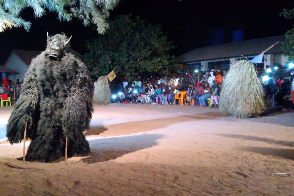 Agomela masquerade at the Kartong