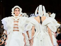 Models on the runway