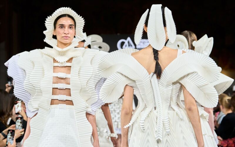 Models on the runway