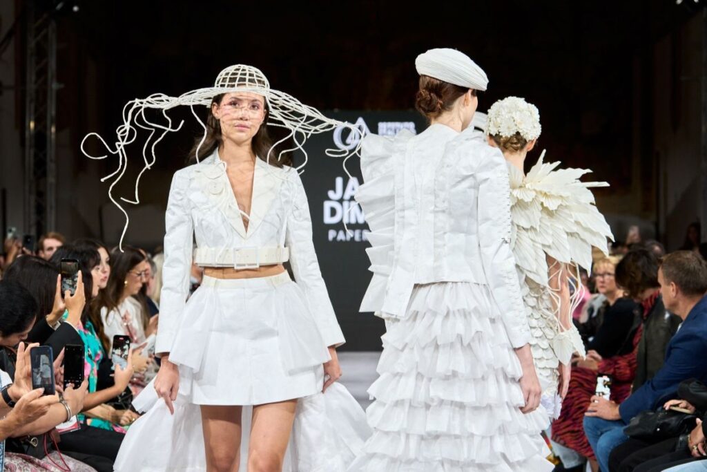 Models on the runway