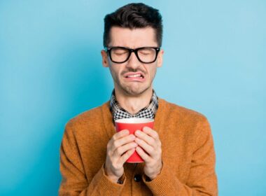 A man with an uncomfortable thinking face