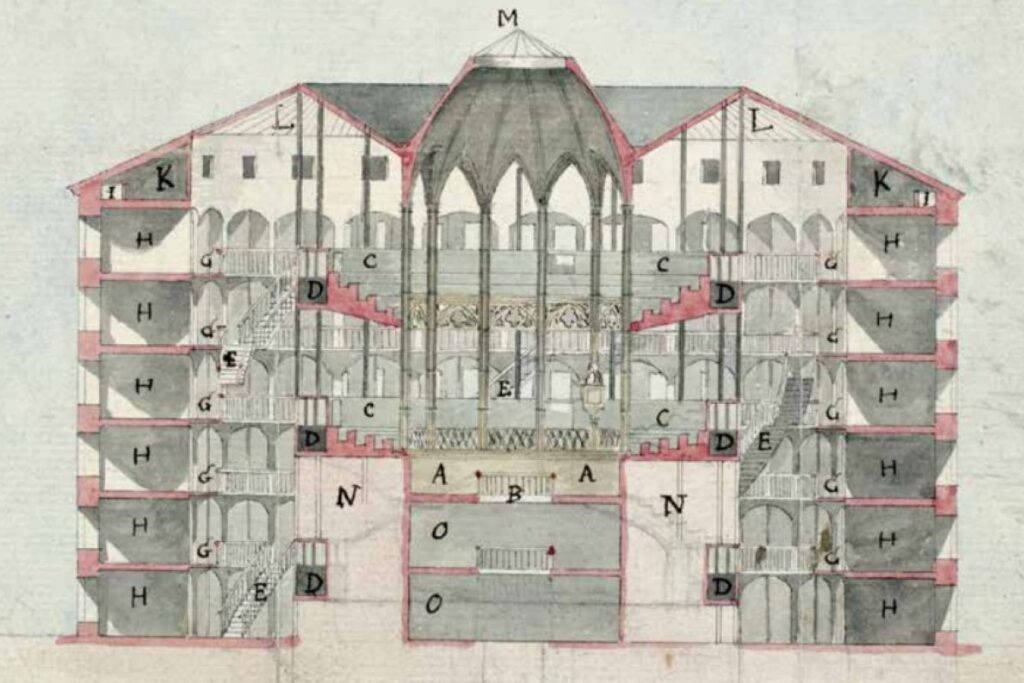 Illustration of a panopticon
