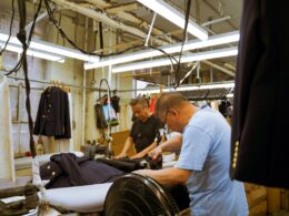 Inside a clothing factory