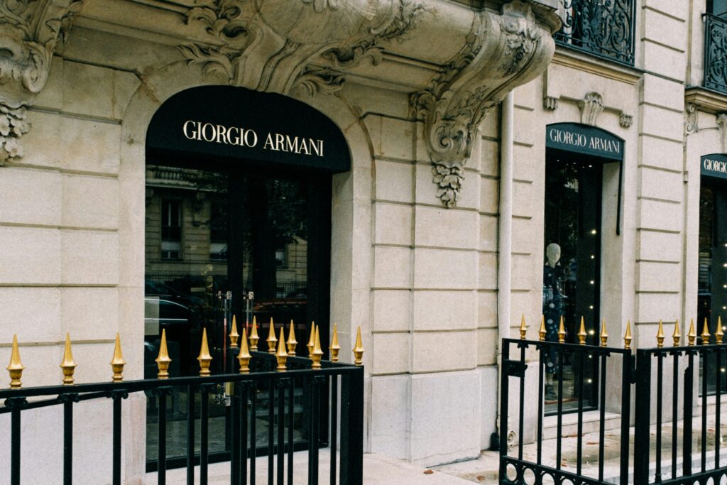 An Armani shop