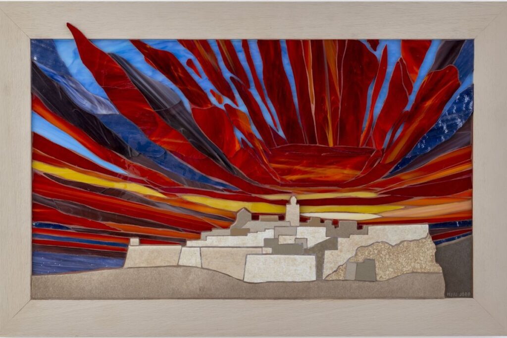 Gozo's citadella in mosaic