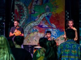 A band on stage