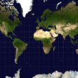 A phtographic world map