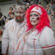 Two people dressed as Zombies