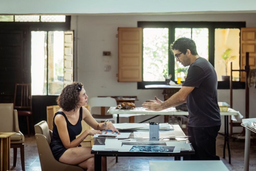 Justin Falzon during one of the sessions in Gozo. Photo: Elisa von Brockdorff